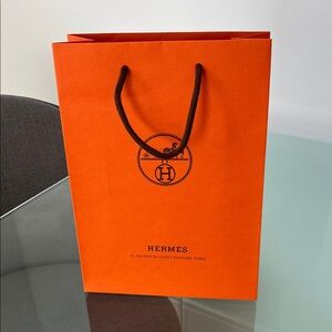 Hermes small Orange Shopping Bag